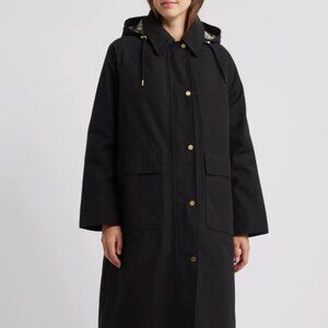 Barbour Coat - "Francis" Waterproof with Removable Hood - Black, US 8 Excellent